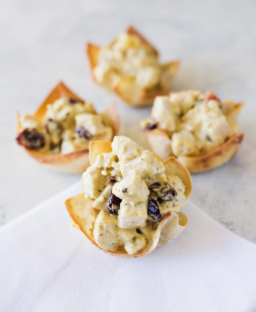 Chunky Chicken Wonton Cups Chunky Chicken Wonton Cups