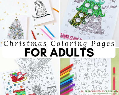 14 Christmas Coloring Pages for Adults
