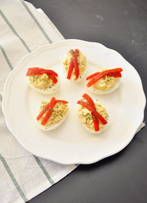 Spanish Deviled Eggs with Tuna Spanish Deviled Eggs with Tuna