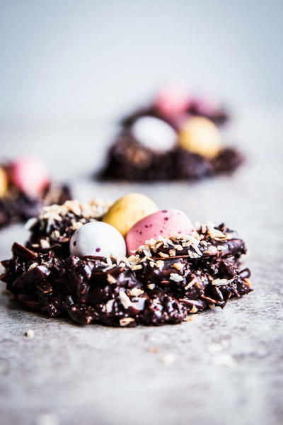 Almond Coconut Birds Nest Cookies Almond Coconut Bird's Nest Cookies