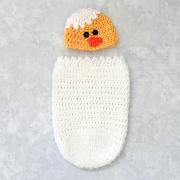 Baby Chick Newborn Hat and Cocoon Set Baby Chick Newborn Hat and Cocoon Set