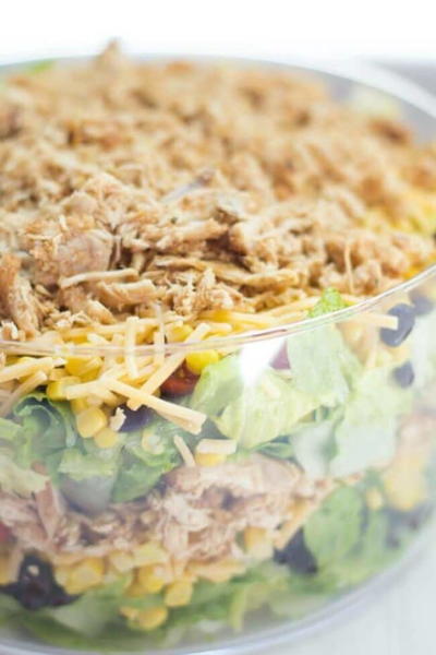 Potluck Mexican Layer Salad Potluck Mexican Layer Salad
