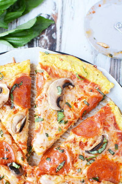 Crispy Cauliflower Pizza Crust Crispy cauliflower pizza crust