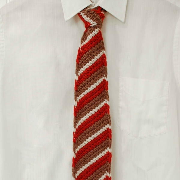 Tunisian Striped Tie Tunisian Striped Tie