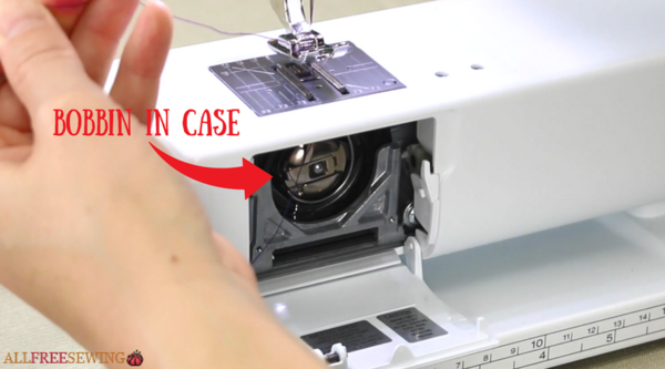 Example of bobbin case in sewing machine