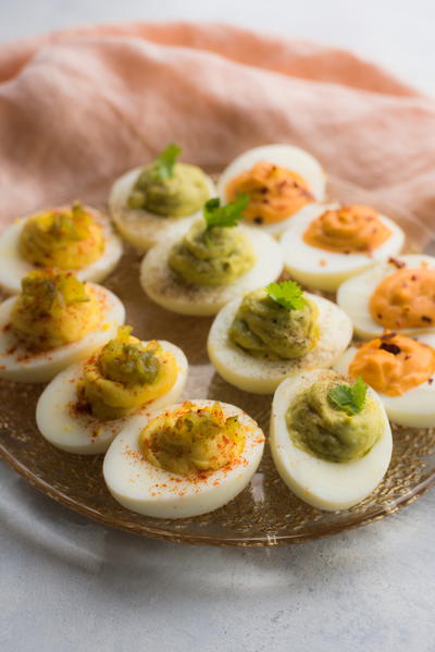 Sriracha Deviled Eggs