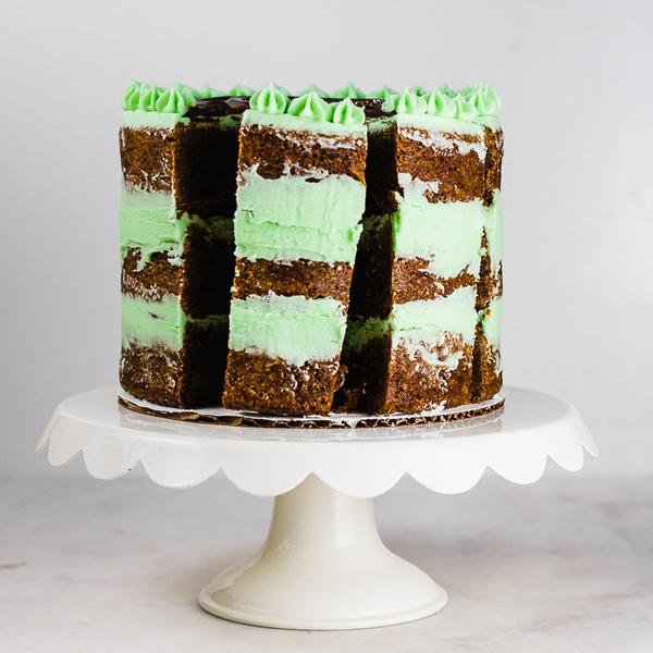 Moms Chocolate Mint Brownie Cake Mom's Chocolate Mint Brownie Cake