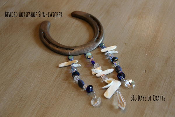 Beaded Horseshoe Suncatcher Beaded Horseshoe Suncatcher