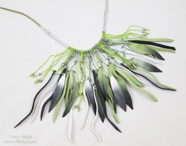 Feather Inspired Boho Necklace with Sculpey Soufflé