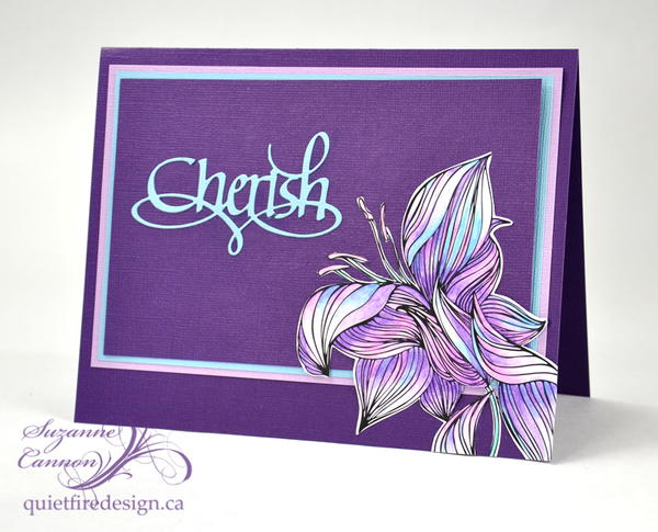 Cherish Colouring Card