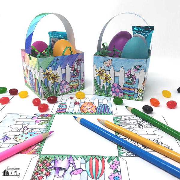 Color-Your-Own Easter Basket Color-Your-Own Easter Basket