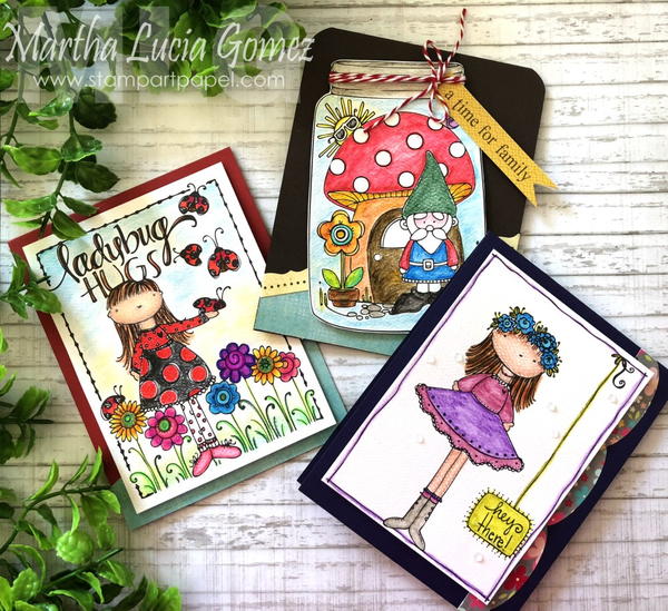 Cards Made with Coloring Books Cards Made with Coloring Books