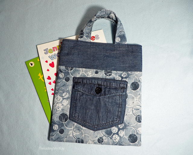 Denim Jeans Pocket Tote Bag Denim Jeans Pocket Tote Bag