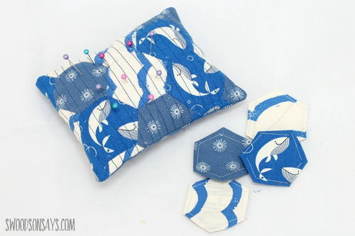 English Paper Pieced Pincushion English paper pieced pincushion