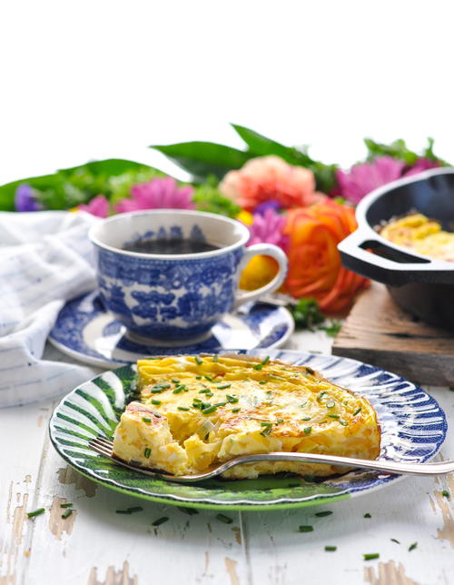 Cheddar and Chive Frittata Cheddar and Chive Frittata