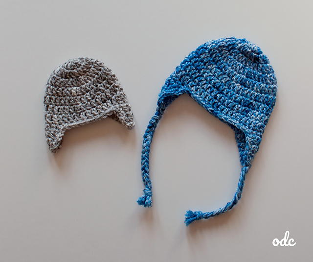 Easy Double Crochet Earflap Hats Easy Double Crochet Earflap Hats