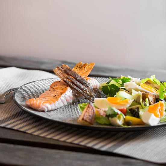 Crispy Salmon Nicoise Crispy Salmon Nicoise