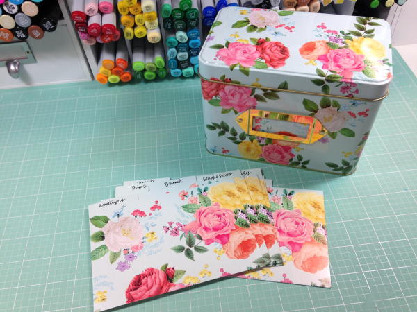 Card Sketch Organization Using a Recipe Box Card Sketch Organization Using a Recipe Box