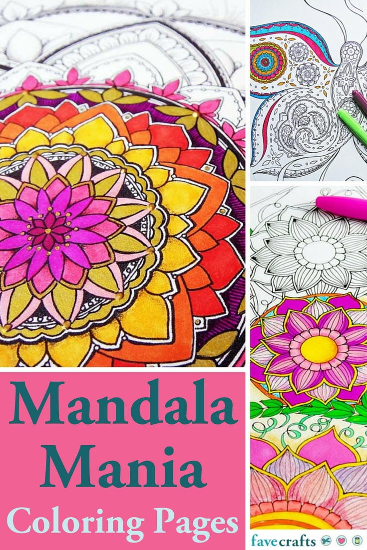 Mandala Mania 16 Mandala Coloring Pages Favecrafts Com
