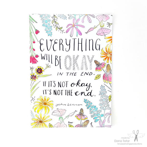 Stamped Watercolor Wall Art Stamped Watercolor Wall Art