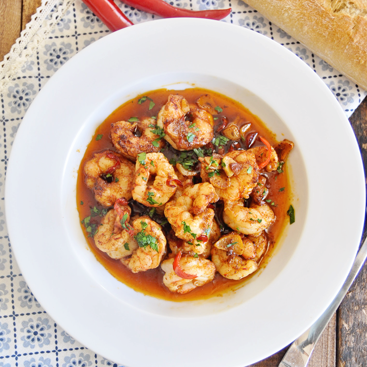 Spicy Spanish Garlic Shrimp