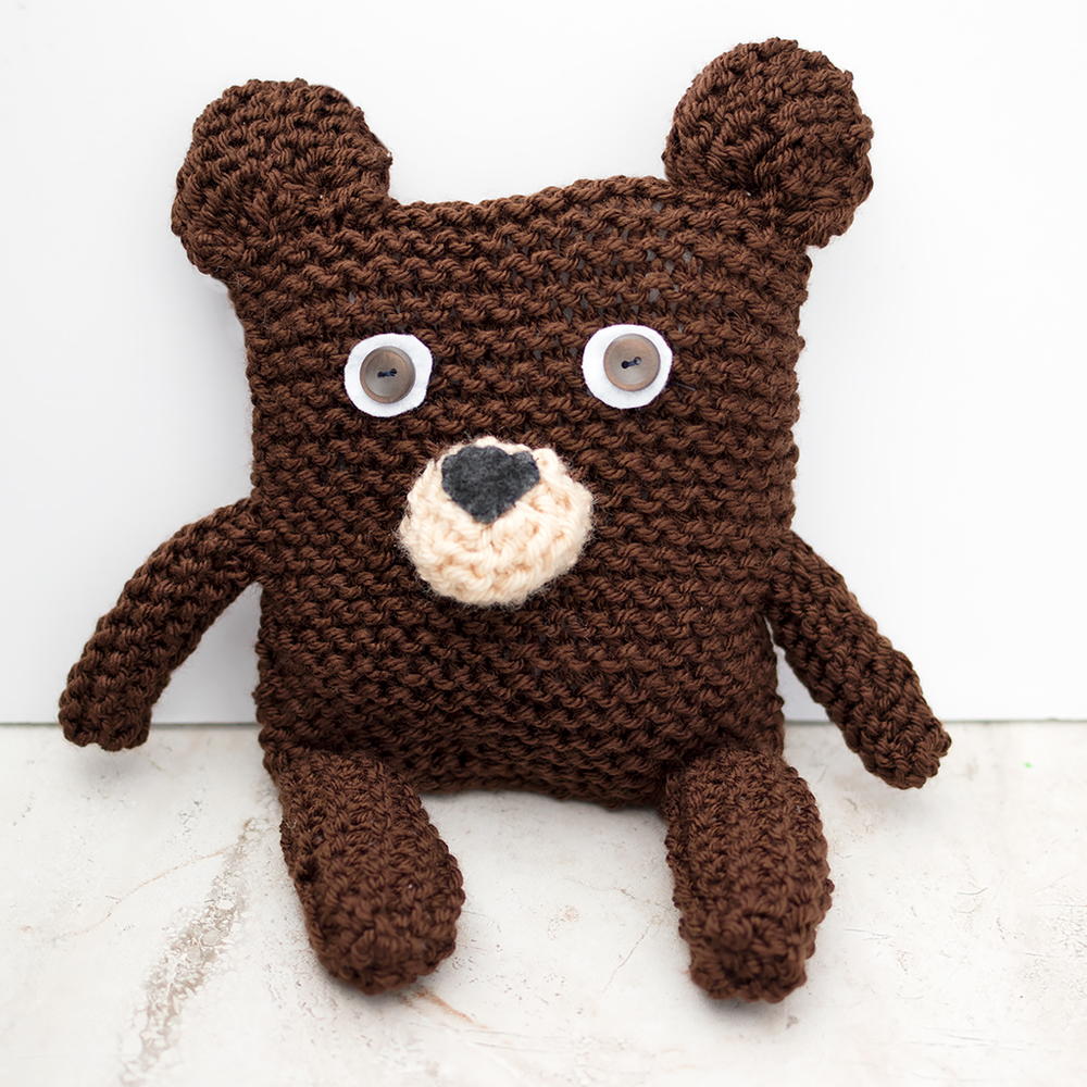 easy knitted bears