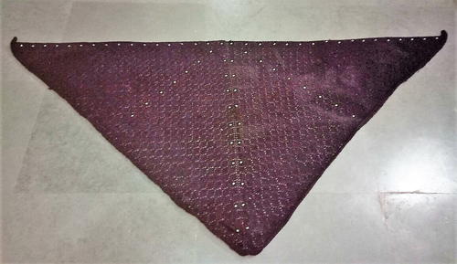Beaded Triangular Shawl Beaded Triangular Shawl