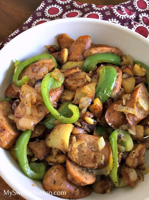 One-Pan Chicken Sausage & Vegetables