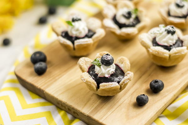 Flower Blueberry Tarts Flower Blueberry Tarts