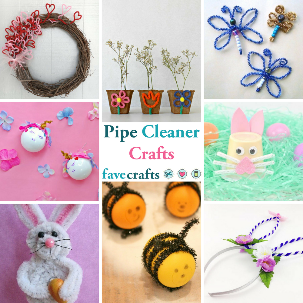Download Free 21 Pipe Cleaner Crafts For Kids And Adults Favecrafts Com PSD Mockup Template