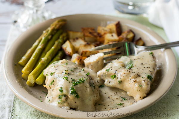 Italian Chicken in Creamy Pan Sauce