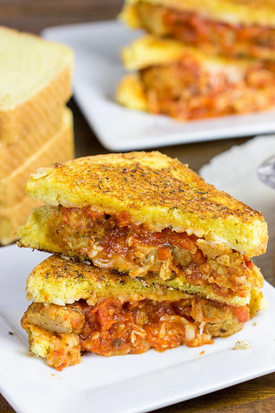 Meatball Parm Grilled Cheese