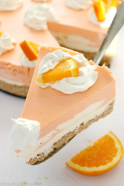 No Bake Orange Creamsicle Cheesecake No Bake Orange Creamsicle Cheesecake
