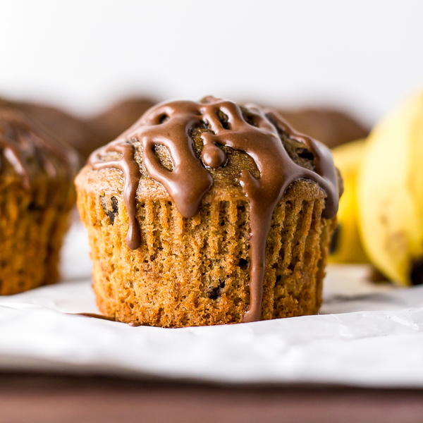 Espresso Banana Muffins and Chocolate Espresso Glaze Espresso Banana Muffins and Chocolate Espresso Glaze