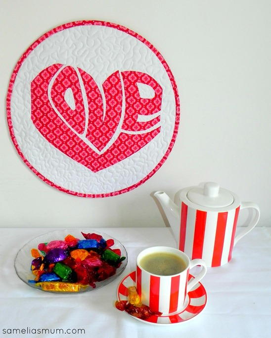 Love Is All Around - Mini Quilt Love Is All Around - Mini Quilt