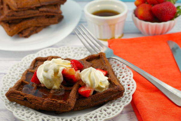 Chocolate Belgian Waffles Chocolate Belgian Waffles
