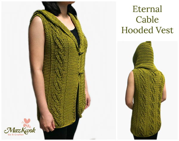 Eternal Cable Hooded Vest Eternal Cable Hooded Vest