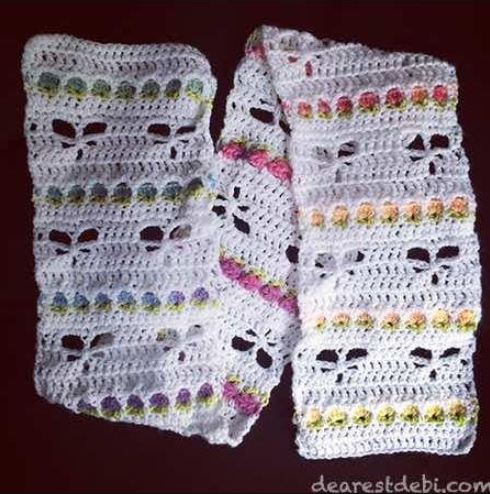 Dragonfly Flower Garden Scarf Dragonfly Flower Garden Scarf