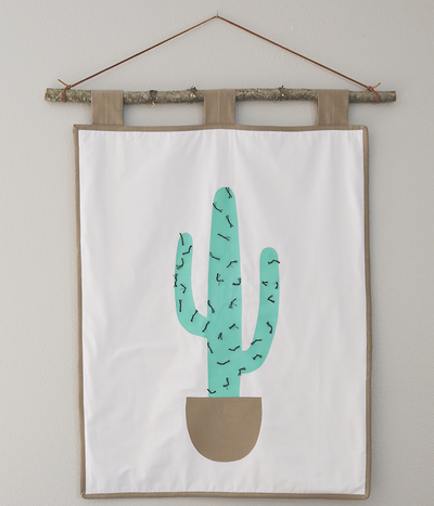 Cactus Wall Hanging Sewing Tutorial