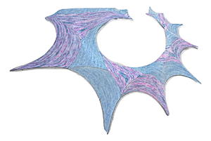 Fractal Wing Shawl Pattern