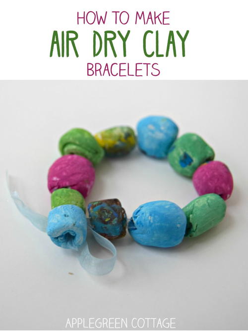 Mothers Day DIY Bracelets From Air Dry Clay Mother's Day DIY Bracelets From Air Dry Clay