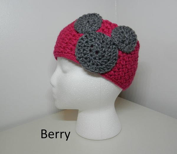 Mickey Mouse Crocheted Headband Mickey Mouse Crocheted Headband