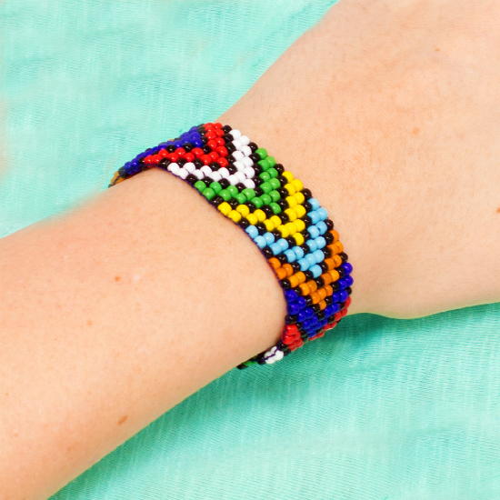 African Bead Loom Bracelet