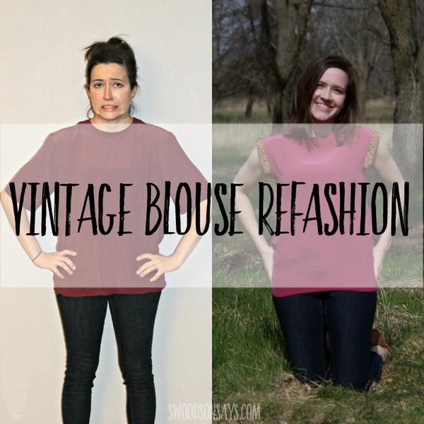 Vintage Blouse Refashion Vintage Blouse Refashion