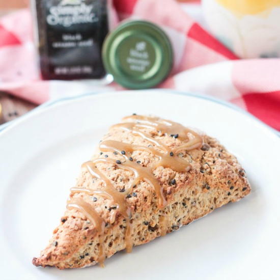 Banana Black Sesame Scones Banana Black Sesame Scones