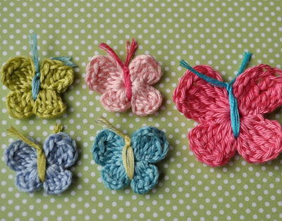 3 Minute Crochet Butterfly Pattern