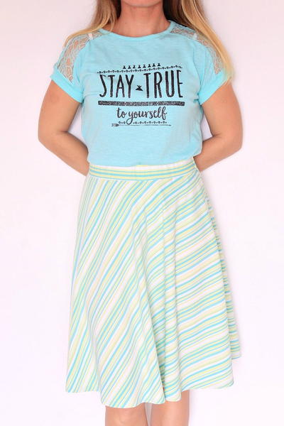 Knit Half Circle Skirt Knit Half Circle Skirt