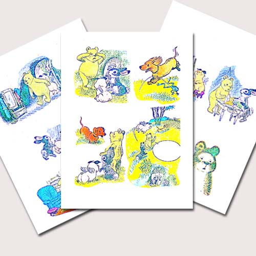 Printable Cute Trio Collage Sheets Printable Cute Trio Collage Sheets