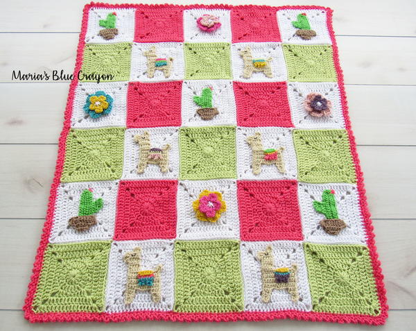 Llama and Cactus Granny Afghan Llama and Cactus Granny Afghan