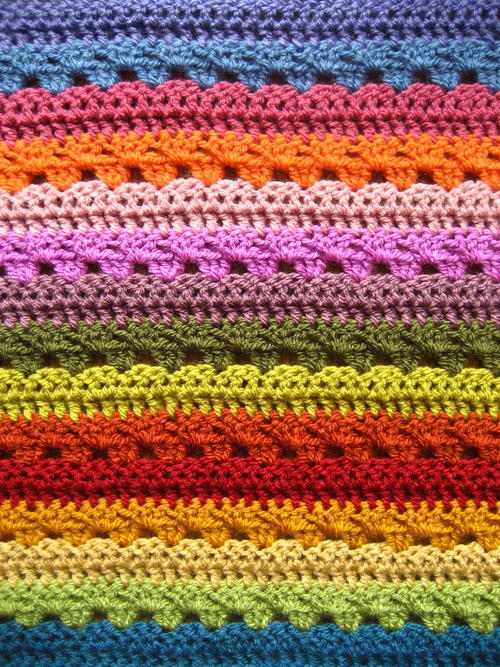 Relaxing Rainbow Crochet Blanket Relaxing Rainbow Crochet Blanket